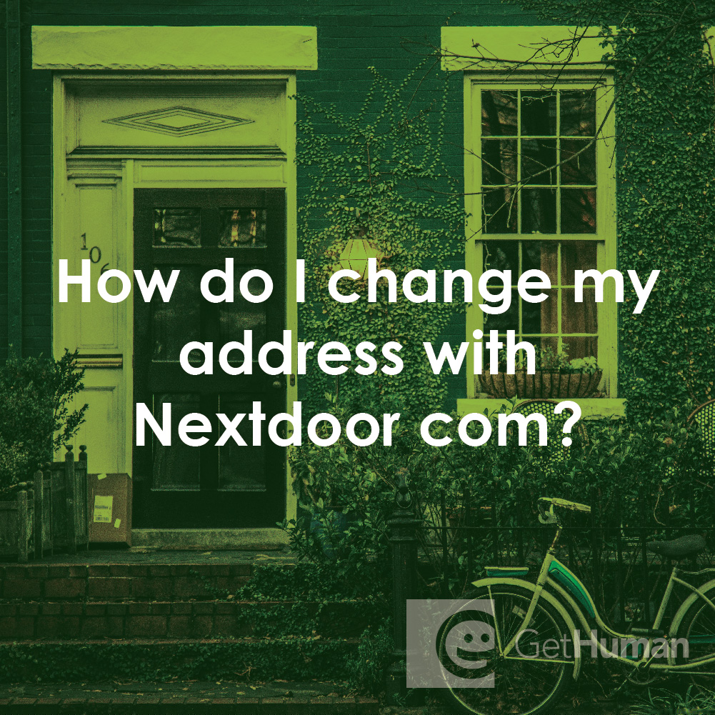 How Do I Change My Address with Nextdoor.com?