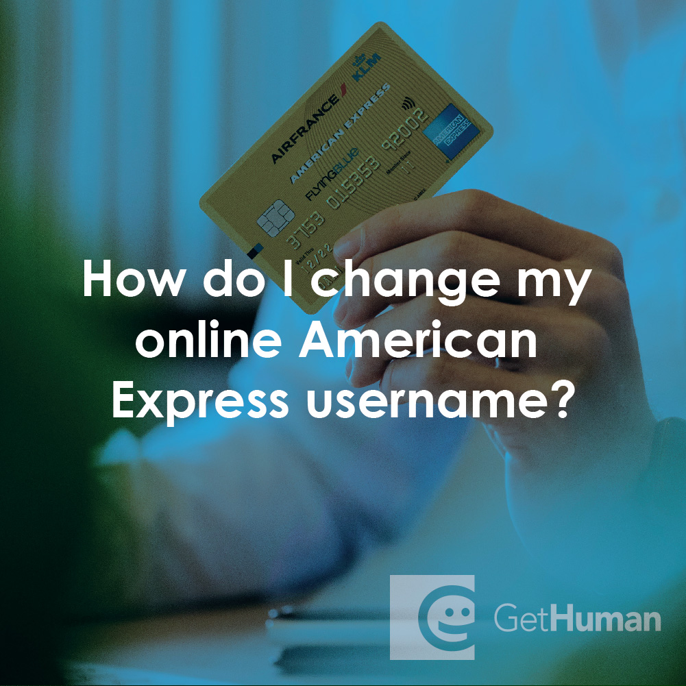 How Do I Change My Online American Express Username?