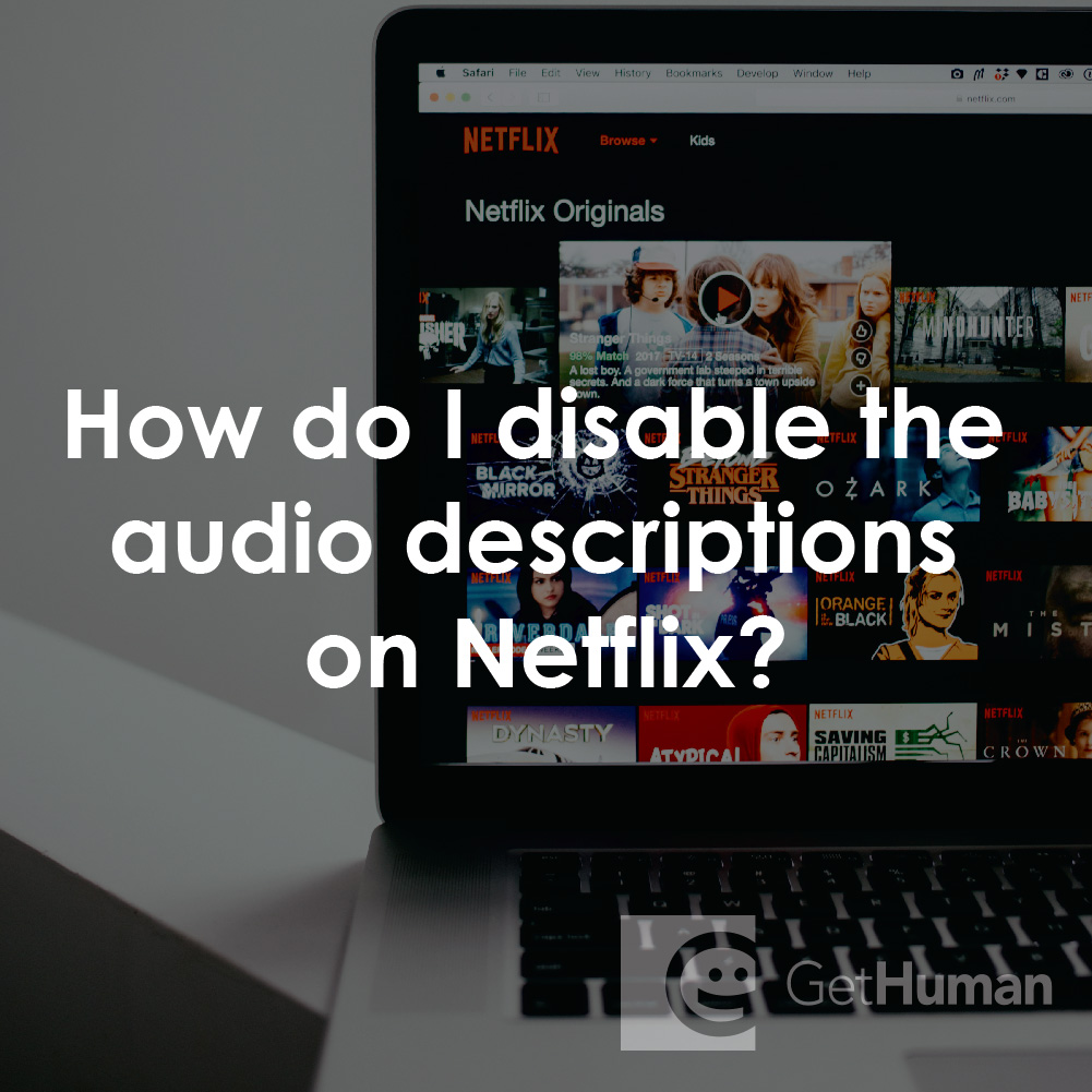 How Do I Disable the Audio Descriptions on Netflix?