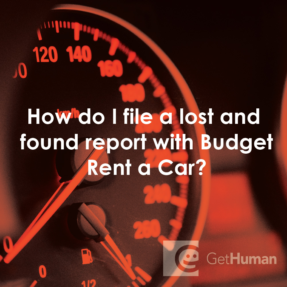 How Do I File a Lost and Found Report with Budget Rent a Car?