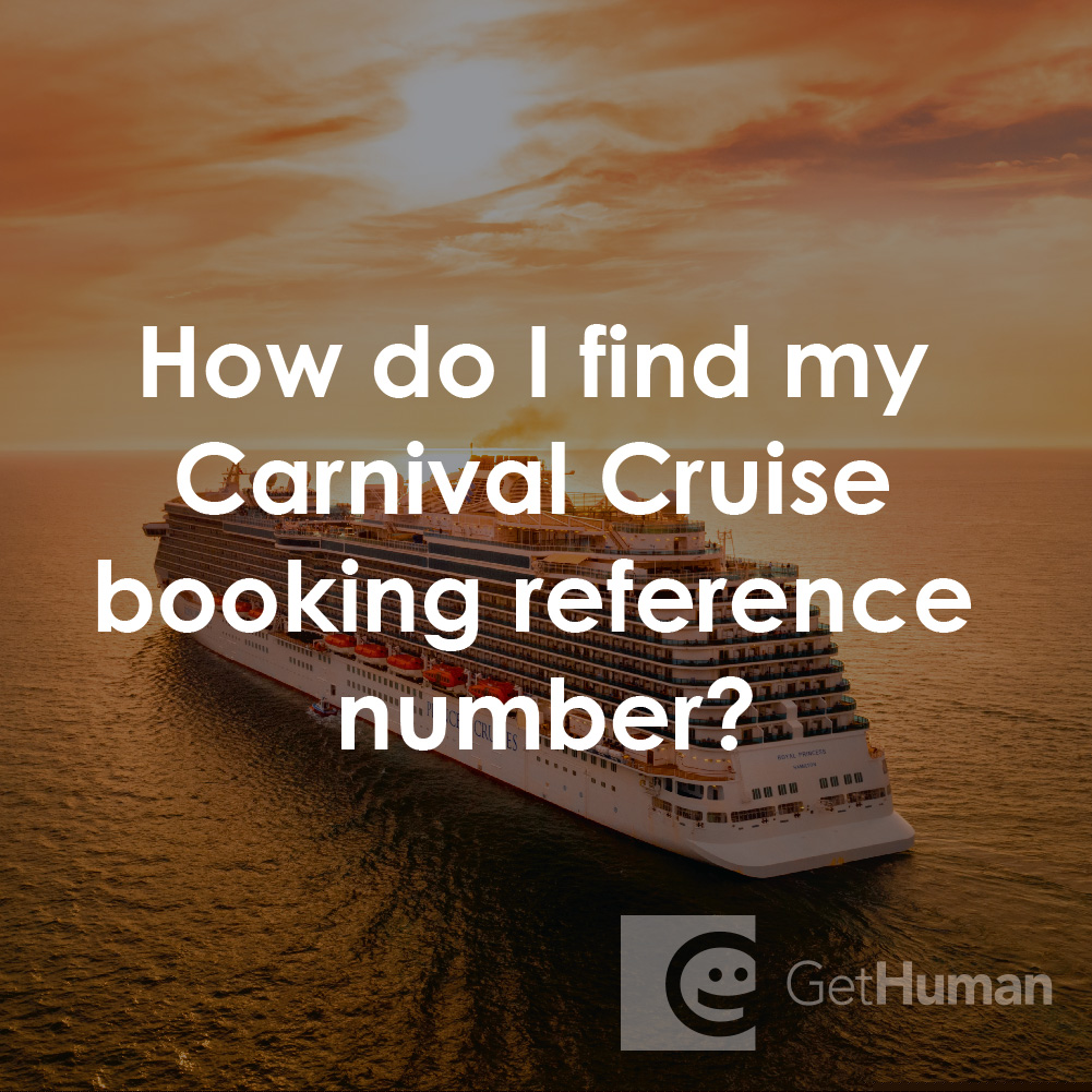 How Do I Find My Carnival Cruise Booking Reference Number?