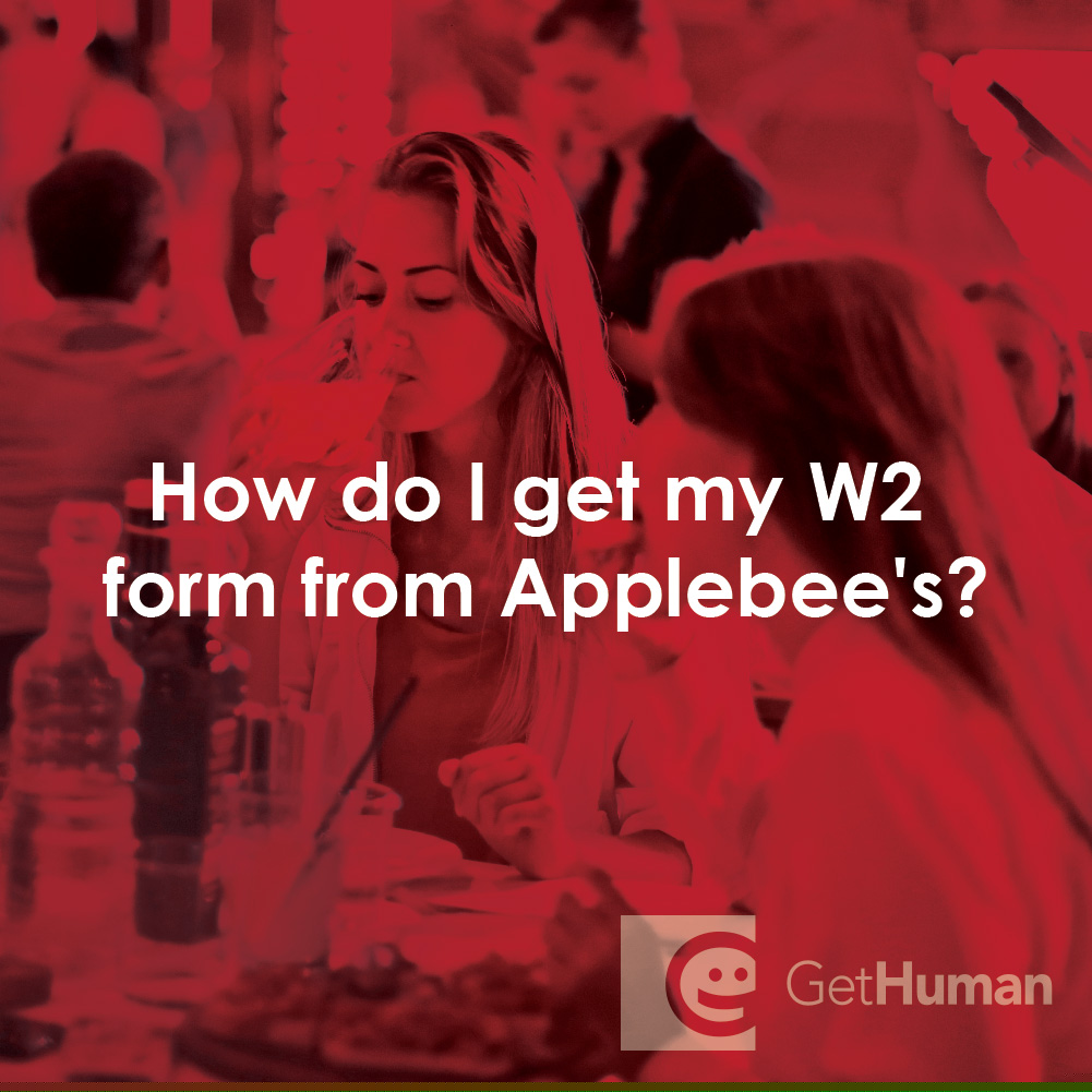 How Do I Get My W2 Form from Applebee's?