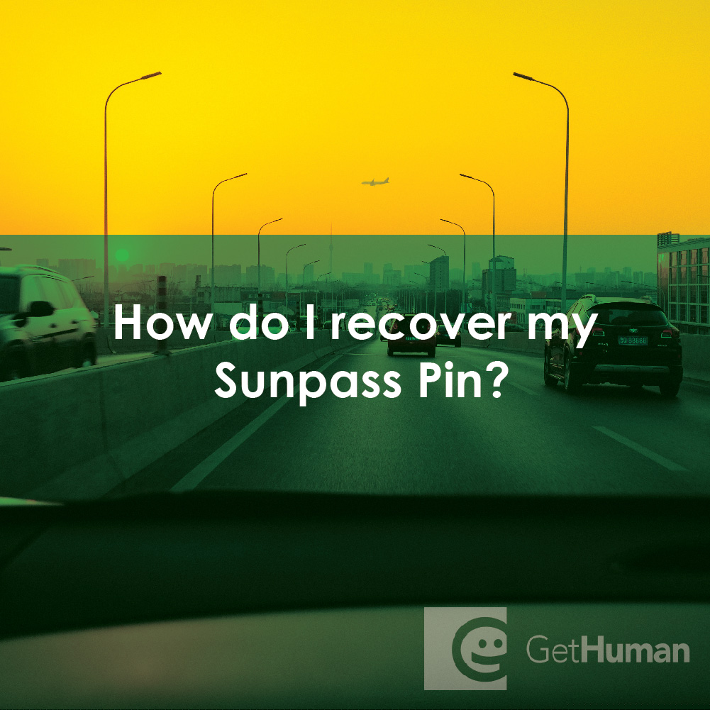 How Do I Recover My Sunpass Pin?