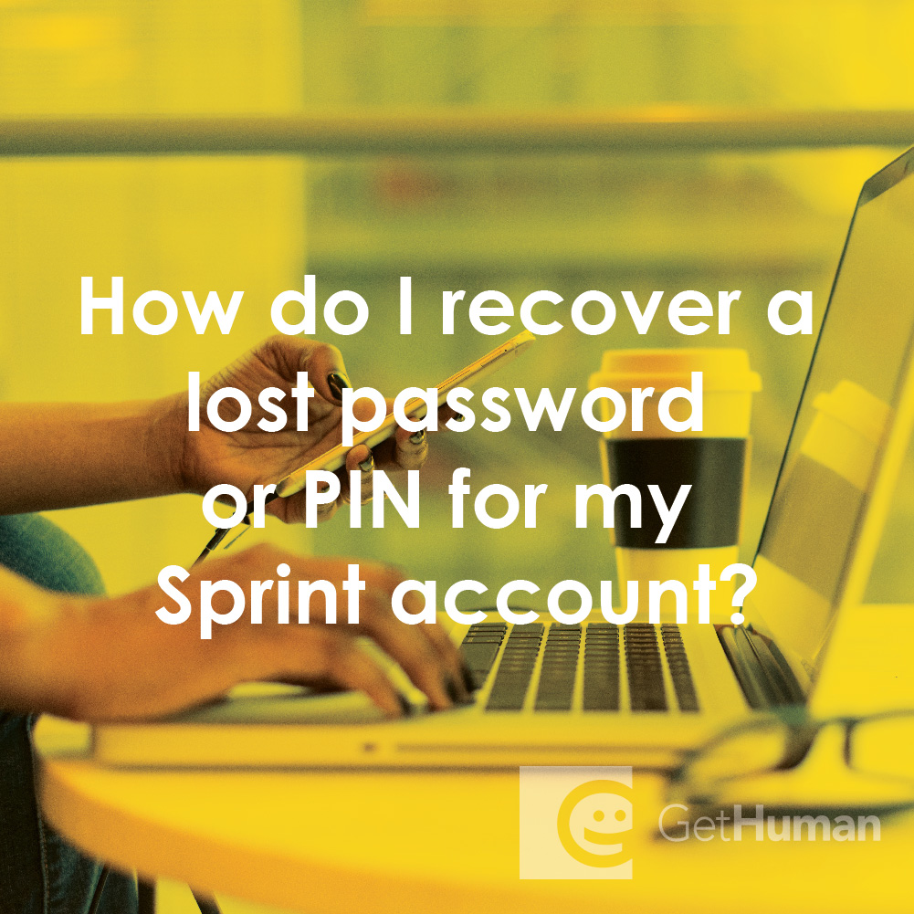 How Do I Recover a Lost Password or Pin for My Sprint Account?