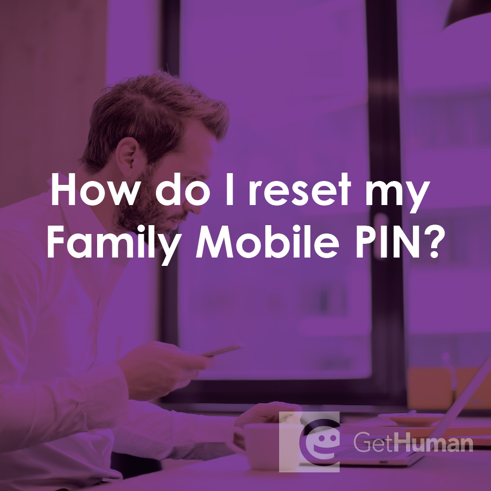 How Do I Reset My Family Mobile Pin?