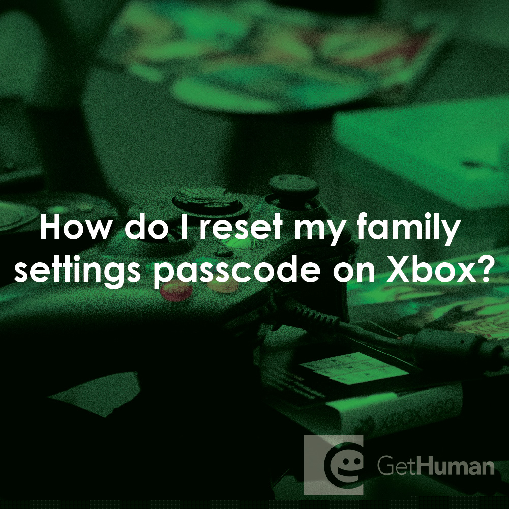 How Do I Reset My Family Settings Passcode on Xbox?
