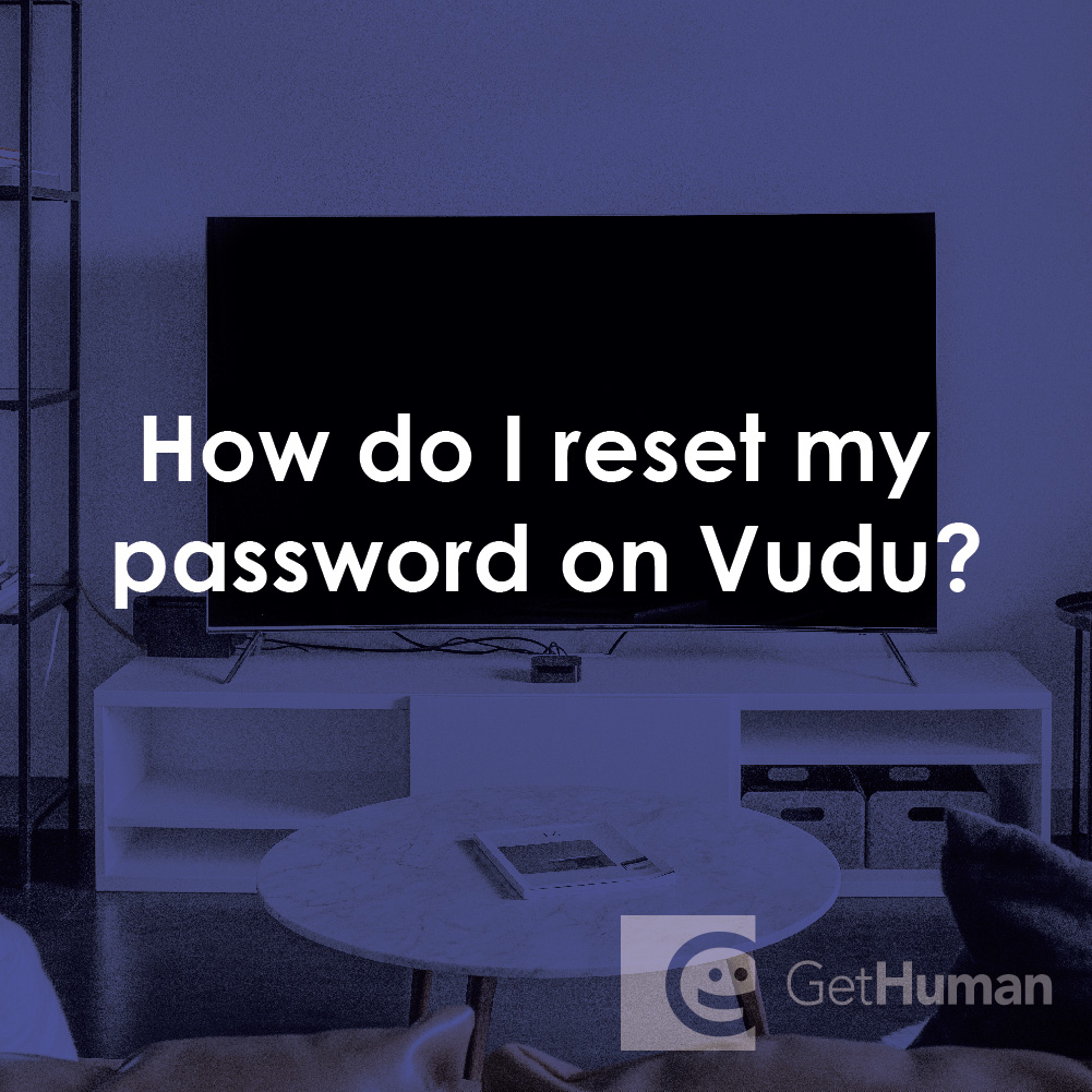 How Do I Reset My Password on Vudu?
