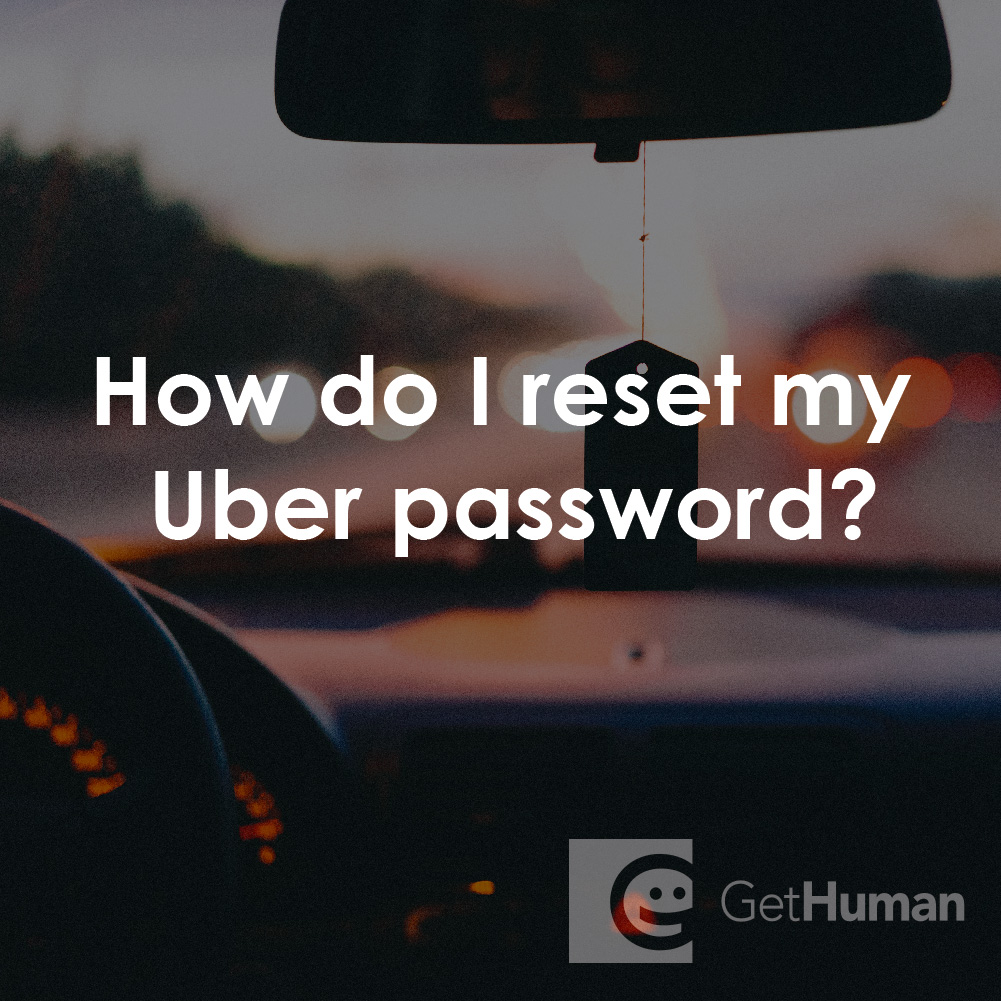 How Do I Reset My Uber Password?
