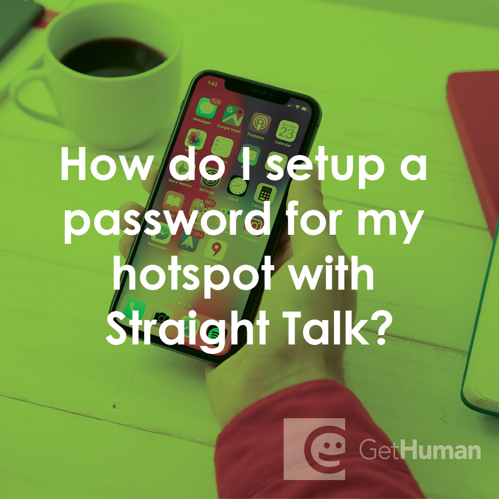 How Do I Setup a Password for My Hotspot with Straight Talk?