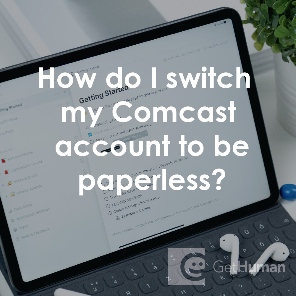 How Do I Switch My Comcast Account to Be Paperless?
