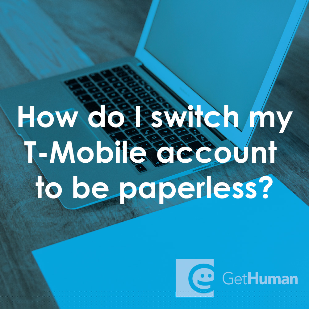 How Do I Switch My T-Mobile Account to Be Paperless?