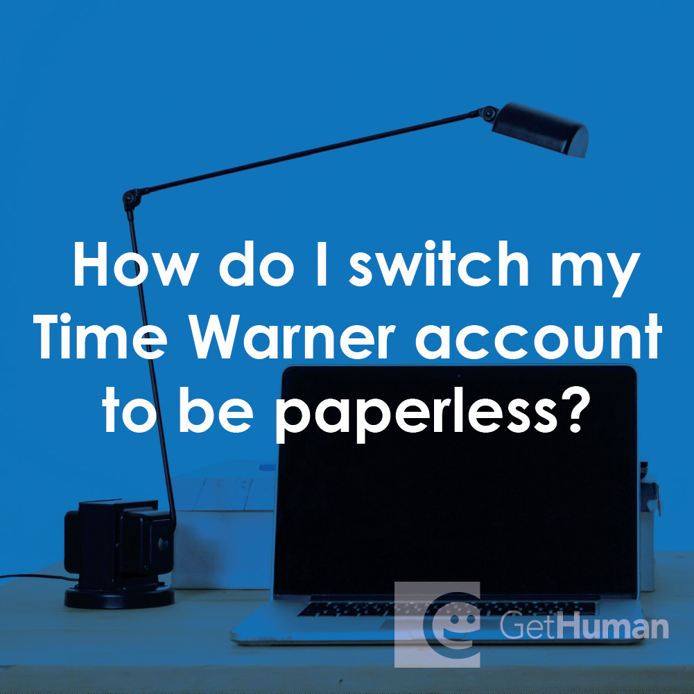 How Do I Switch My Time Warner Account to Be Paperless?