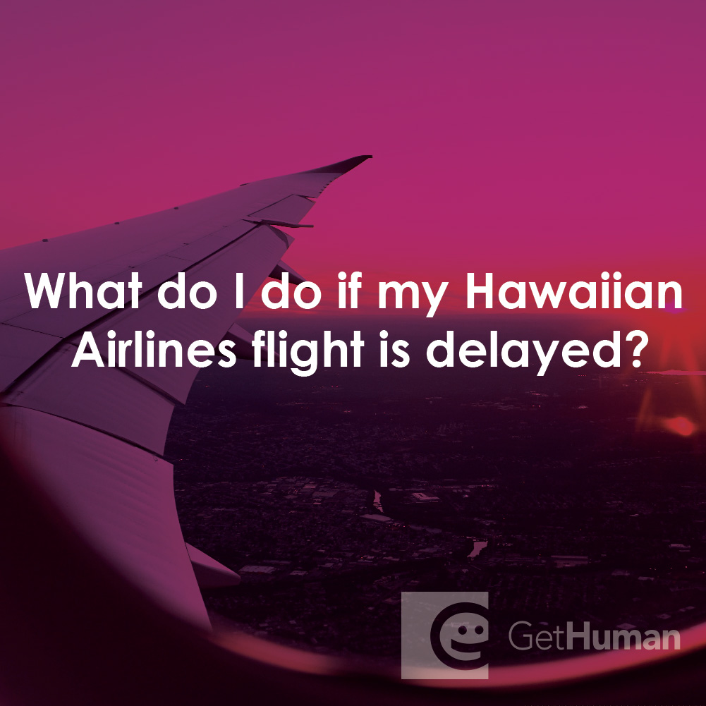 What Do I Do If My Hawaiian Airlines Flight Is Delayed?