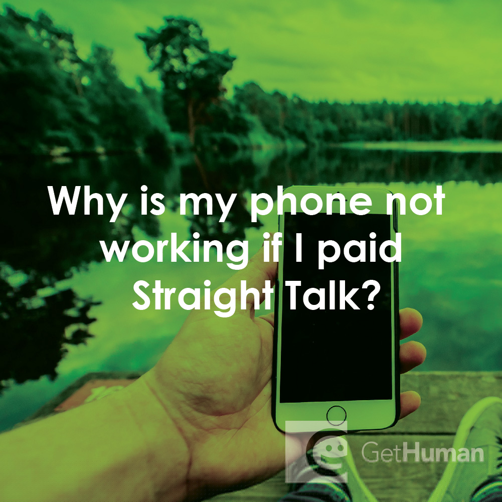 Why Is My Phone Not Working If I Paid Straight Talk?