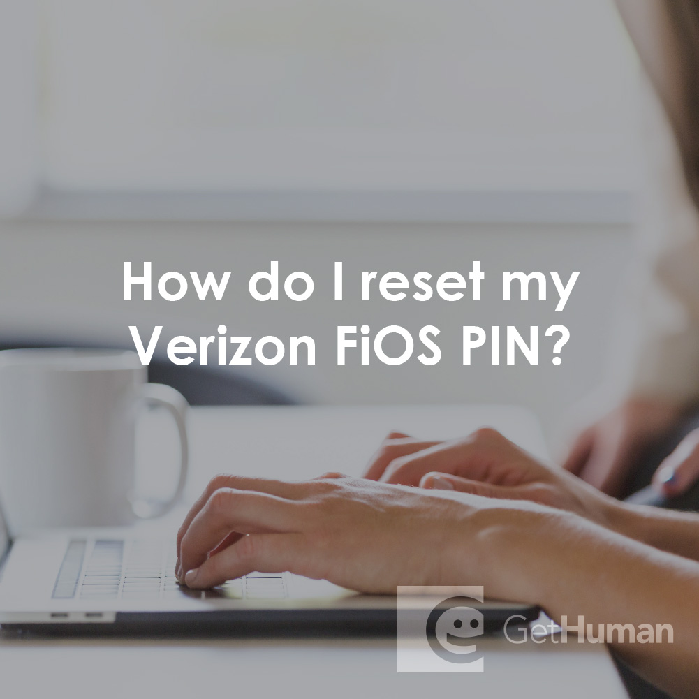 How Do I Reset My Verizon FiOS Pin?