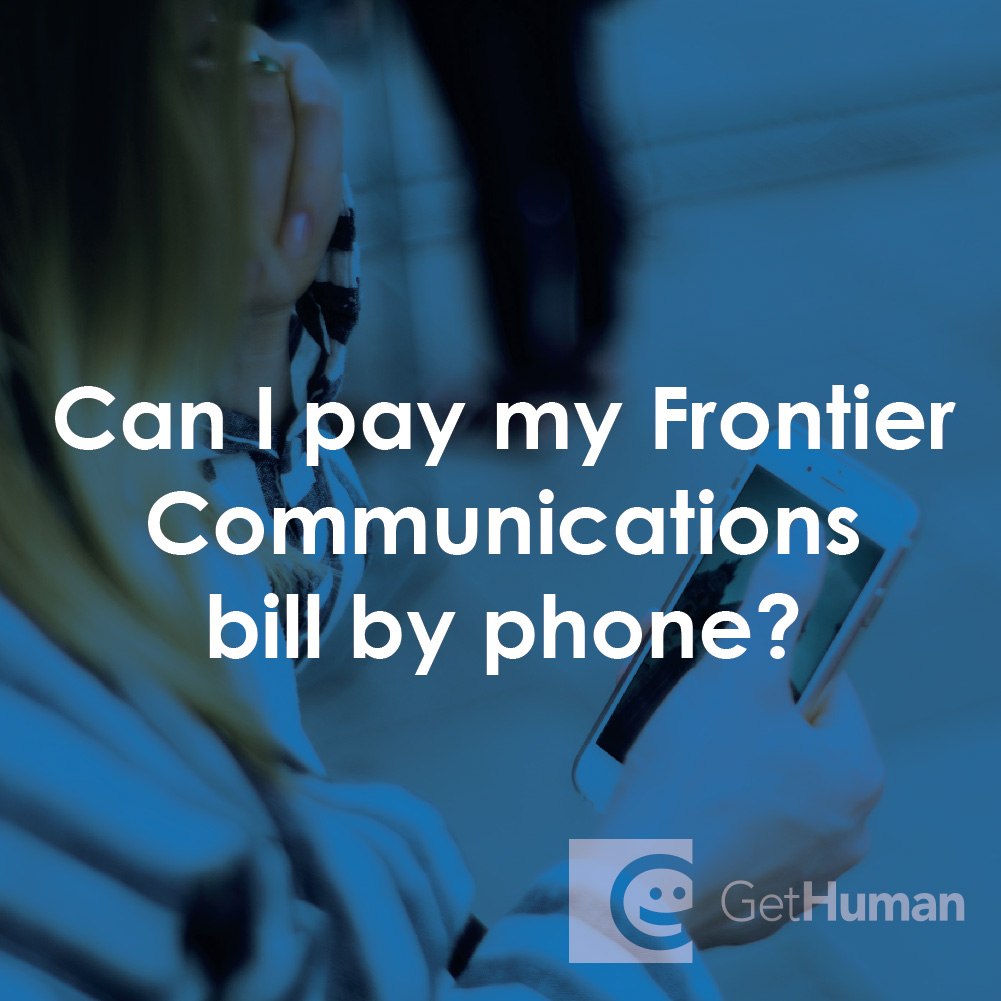 Can I Pay My Frontier Communications Bill by Phone?