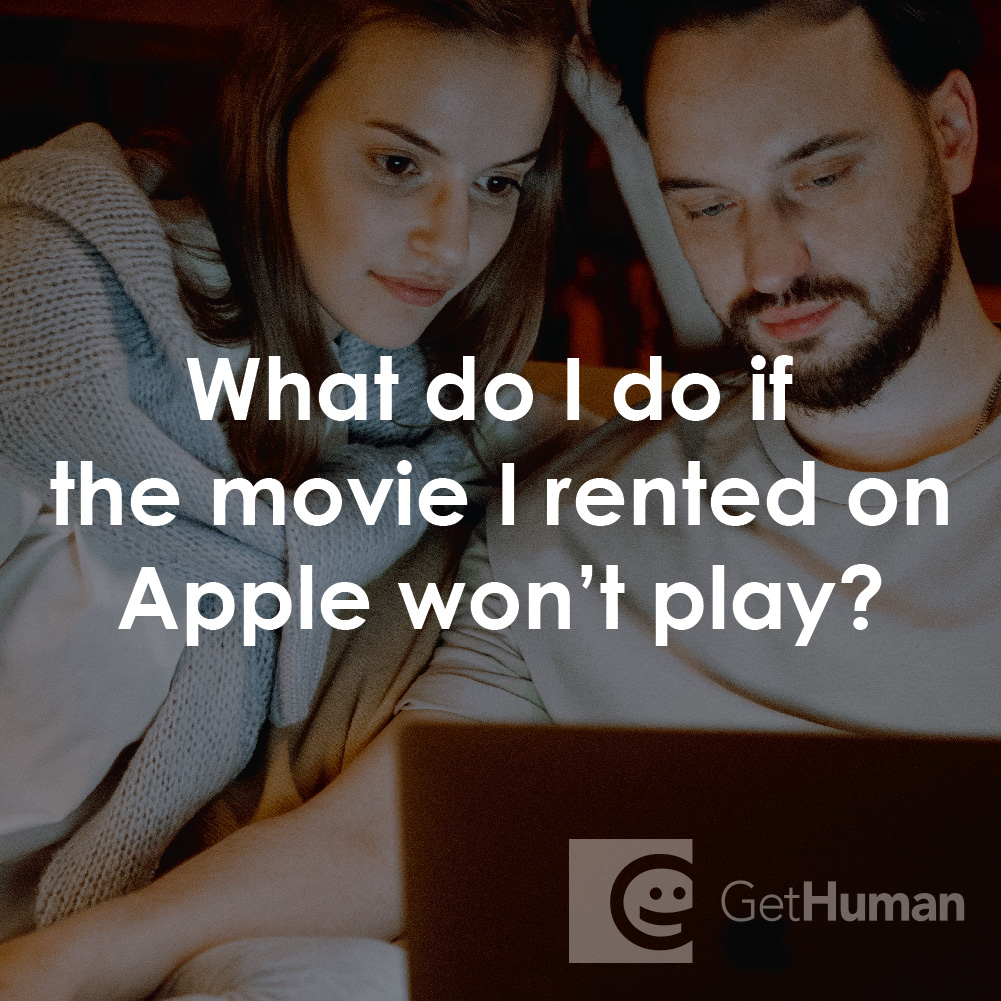 What Do I Do If the Movie I Rented on Apple Won't Play?